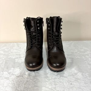 Biotime Women’s Lace/Zippered Leather Boots